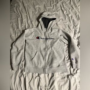 Grey champion hoodie